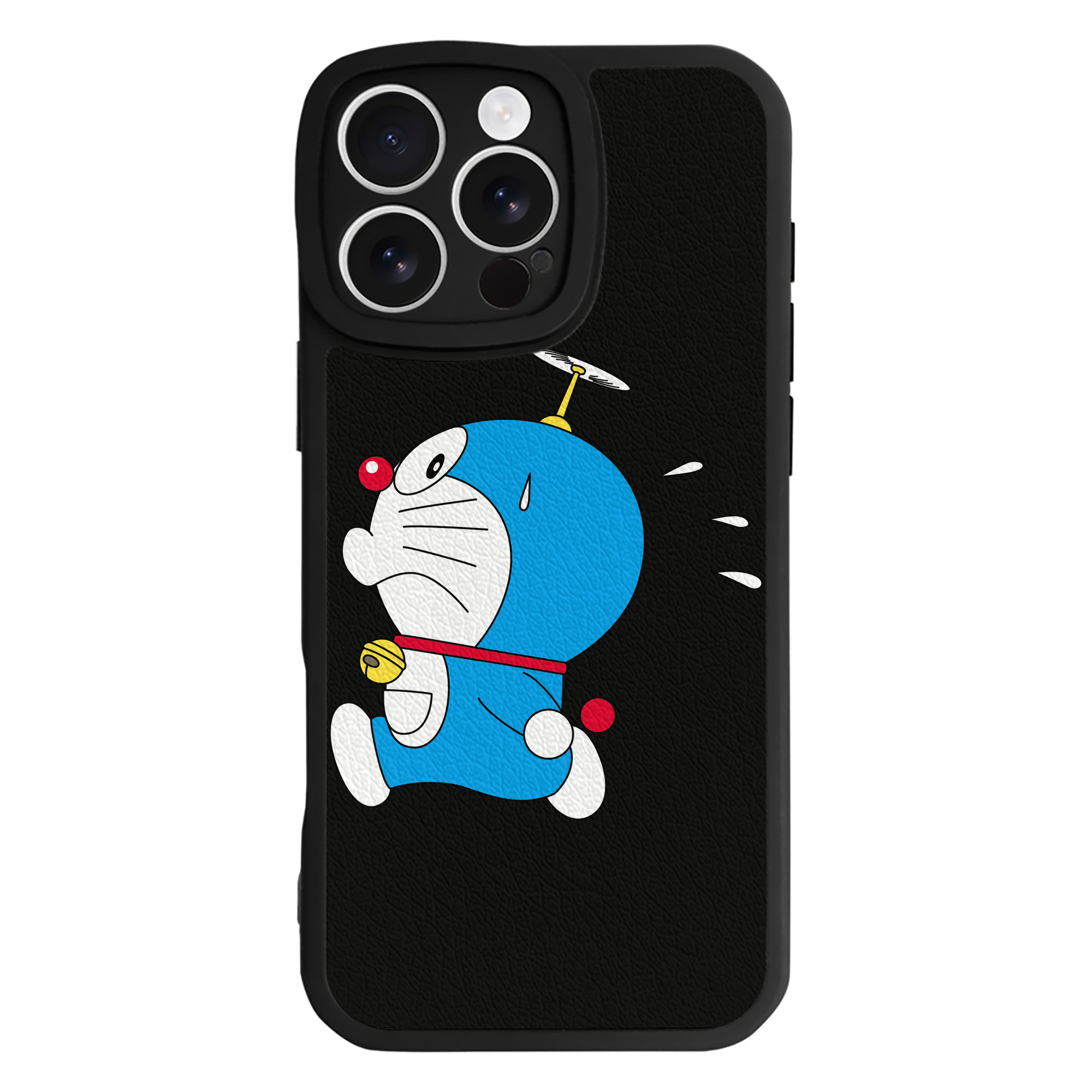 （画像用） ドラえもん Doraemon 【iPhone 16シリーズ対応】シリコンスマホケース（レザー調） 材質：シリコン